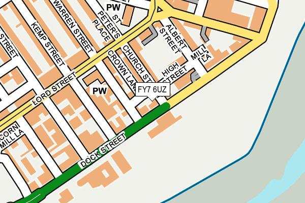 FY7 6UZ map - OS OpenMap – Local (Ordnance Survey)