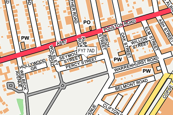 FY7 7AD map - OS OpenMap – Local (Ordnance Survey)