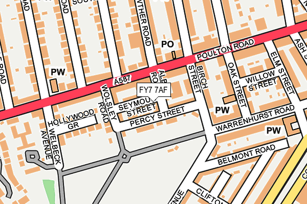 FY7 7AF map - OS OpenMap – Local (Ordnance Survey)
