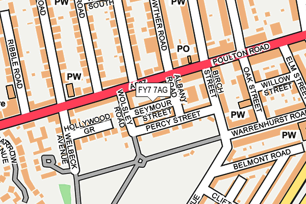 FY7 7AG map - OS OpenMap – Local (Ordnance Survey)