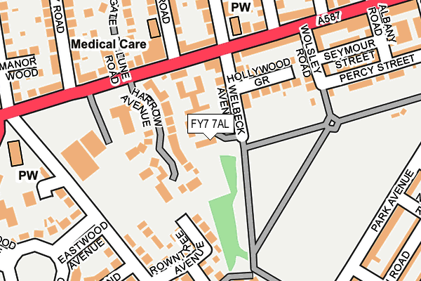 FY7 7AL map - OS OpenMap – Local (Ordnance Survey)