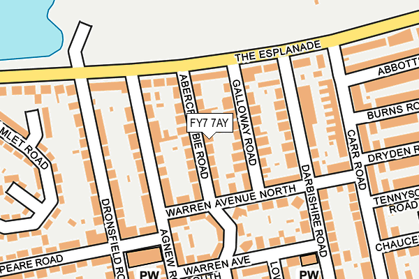 FY7 7AY map - OS OpenMap – Local (Ordnance Survey)