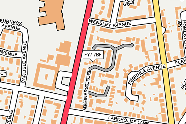 FY7 7BF map - OS OpenMap – Local (Ordnance Survey)