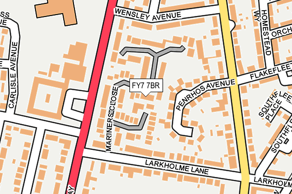 FY7 7BR map - OS OpenMap – Local (Ordnance Survey)