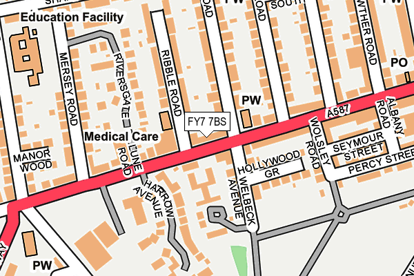 FY7 7BS map - OS OpenMap – Local (Ordnance Survey)