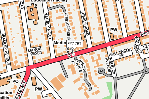 FY7 7BT map - OS OpenMap – Local (Ordnance Survey)