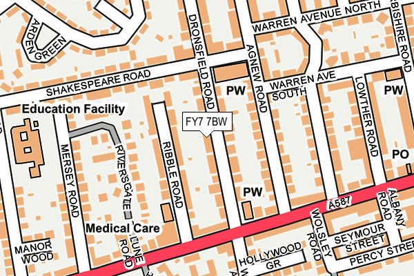 FY7 7BW map - OS OpenMap – Local (Ordnance Survey)