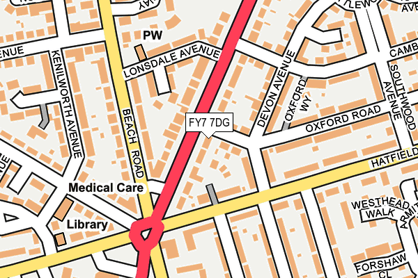 FY7 7DG map - OS OpenMap – Local (Ordnance Survey)