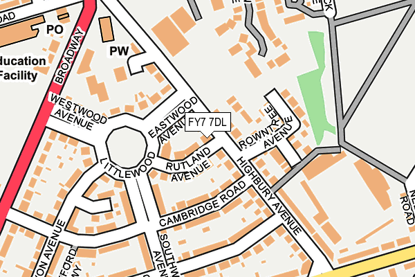 FY7 7DL map - OS OpenMap – Local (Ordnance Survey)
