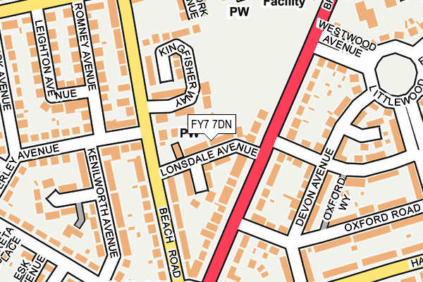 FY7 7DN map - OS OpenMap – Local (Ordnance Survey)