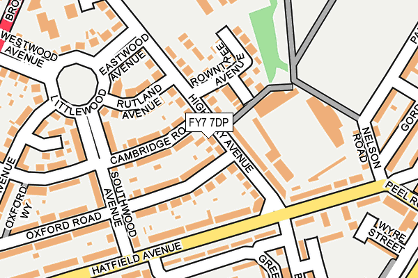 FY7 7DP map - OS OpenMap – Local (Ordnance Survey)