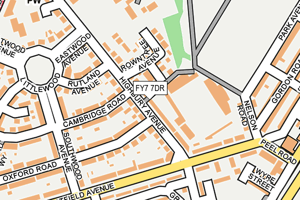 FY7 7DR map - OS OpenMap – Local (Ordnance Survey)