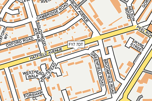 FY7 7DT map - OS OpenMap – Local (Ordnance Survey)