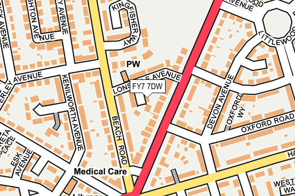 FY7 7DW map - OS OpenMap – Local (Ordnance Survey)
