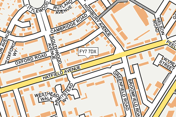 FY7 7DX map - OS OpenMap – Local (Ordnance Survey)
