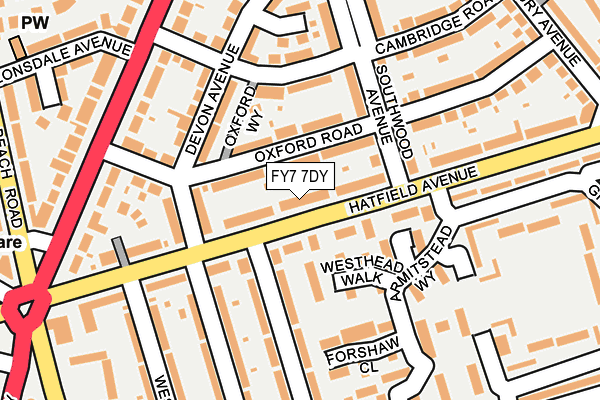 FY7 7DY map - OS OpenMap – Local (Ordnance Survey)