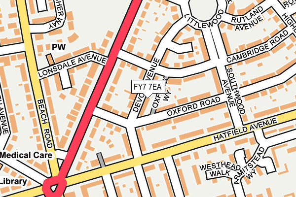 FY7 7EA map - OS OpenMap – Local (Ordnance Survey)