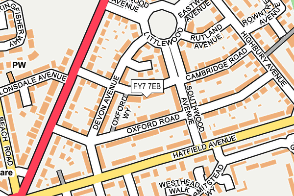 FY7 7EB map - OS OpenMap – Local (Ordnance Survey)