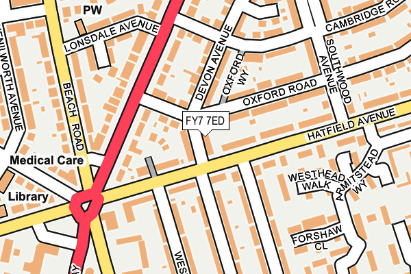 FY7 7ED map - OS OpenMap – Local (Ordnance Survey)