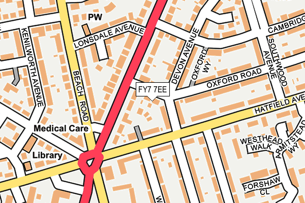 FY7 7EE map - OS OpenMap – Local (Ordnance Survey)