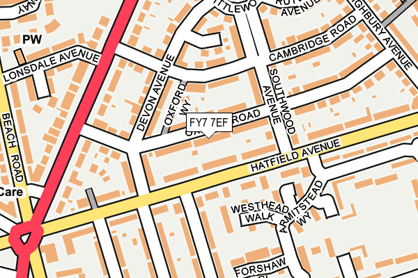 FY7 7EF map - OS OpenMap – Local (Ordnance Survey)
