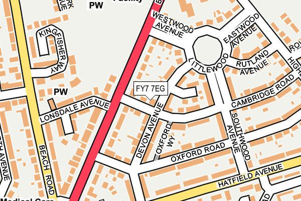 FY7 7EG map - OS OpenMap – Local (Ordnance Survey)