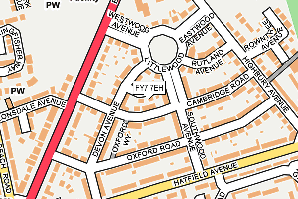 FY7 7EH map - OS OpenMap – Local (Ordnance Survey)