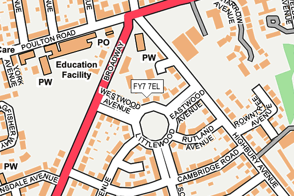 FY7 7EL map - OS OpenMap – Local (Ordnance Survey)