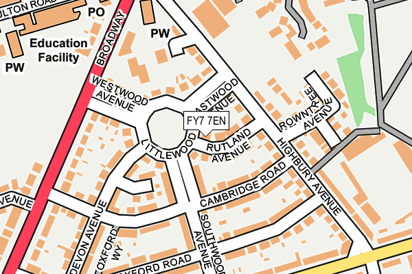 FY7 7EN map - OS OpenMap – Local (Ordnance Survey)