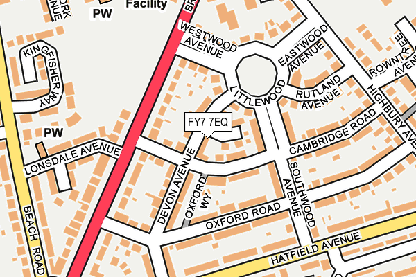 FY7 7EQ map - OS OpenMap – Local (Ordnance Survey)