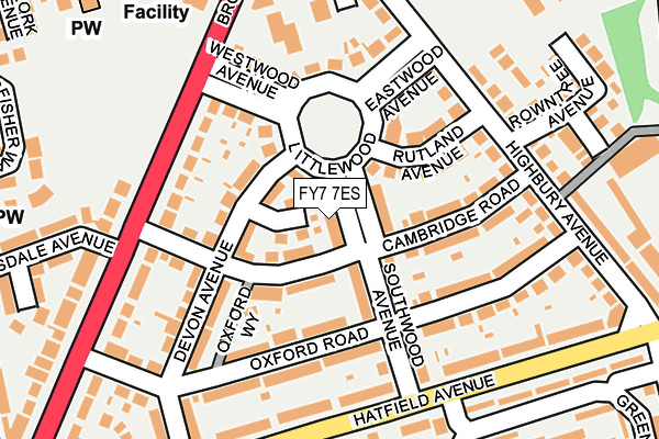FY7 7ES map - OS OpenMap – Local (Ordnance Survey)