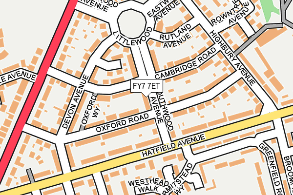 FY7 7ET map - OS OpenMap – Local (Ordnance Survey)