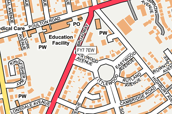 FY7 7EW map - OS OpenMap – Local (Ordnance Survey)