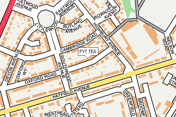 FY7 7EX map - OS OpenMap – Local (Ordnance Survey)