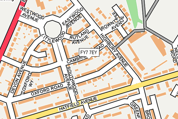 FY7 7EY map - OS OpenMap – Local (Ordnance Survey)