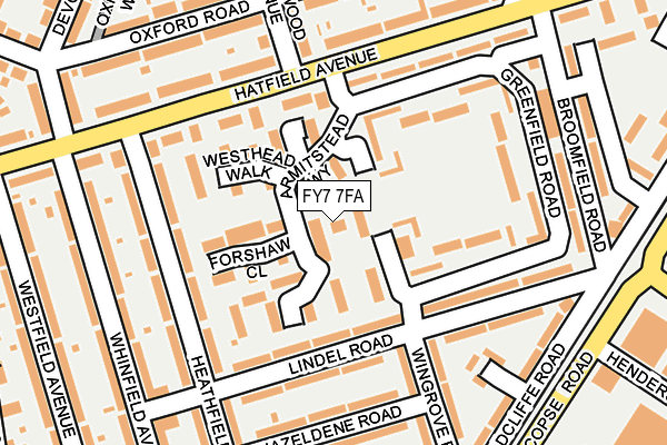 FY7 7FA map - OS OpenMap – Local (Ordnance Survey)