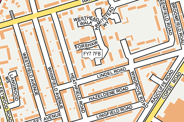FY7 7FB map - OS OpenMap – Local (Ordnance Survey)