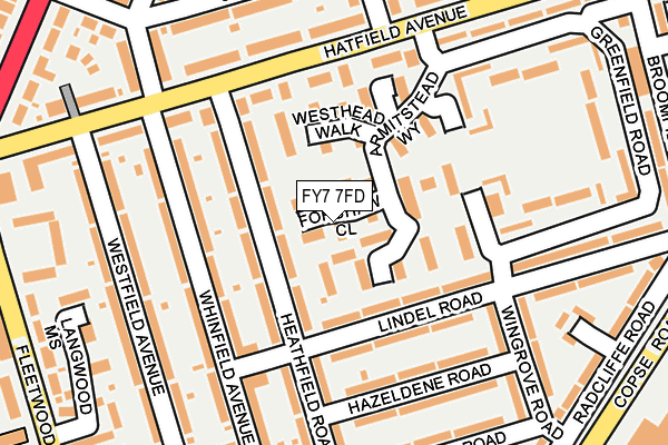 FY7 7FD map - OS OpenMap – Local (Ordnance Survey)
