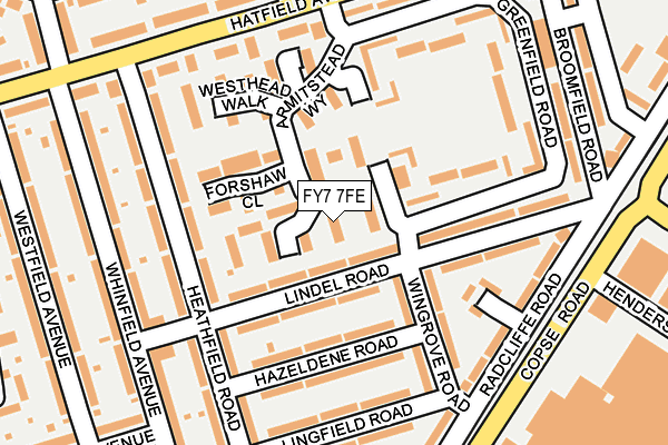 FY7 7FE map - OS OpenMap – Local (Ordnance Survey)