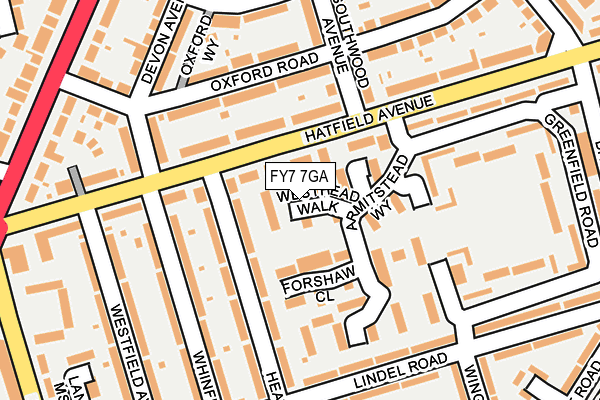 FY7 7GA map - OS OpenMap – Local (Ordnance Survey)