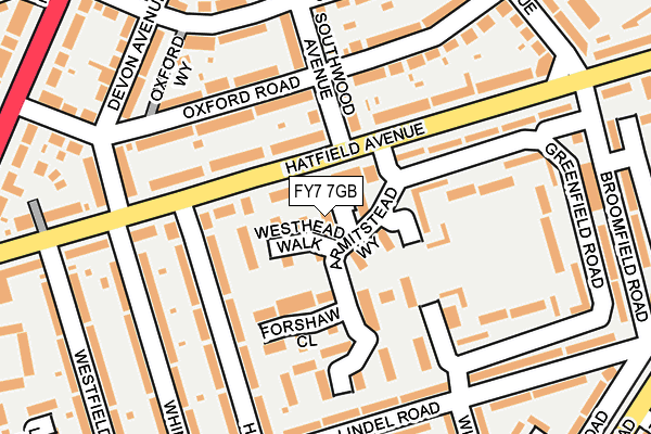 FY7 7GB map - OS OpenMap – Local (Ordnance Survey)