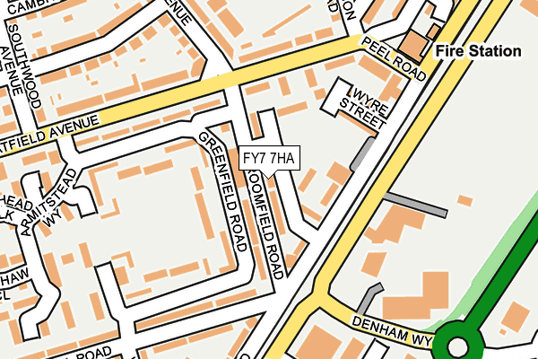 FY7 7HA map - OS OpenMap – Local (Ordnance Survey)
