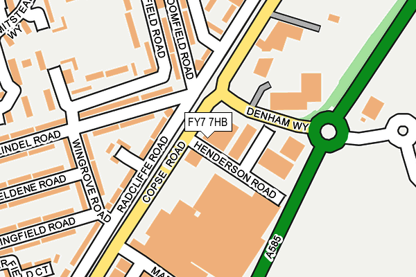 FY7 7HB map - OS OpenMap – Local (Ordnance Survey)