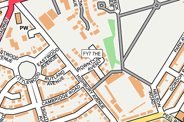FY7 7HE map - OS OpenMap – Local (Ordnance Survey)
