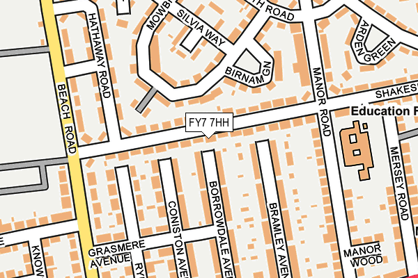 FY7 7HH map - OS OpenMap – Local (Ordnance Survey)