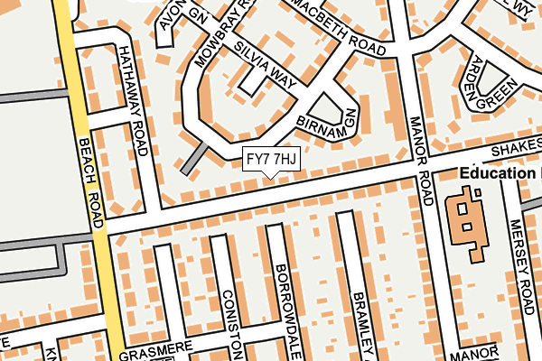 FY7 7HJ map - OS OpenMap – Local (Ordnance Survey)