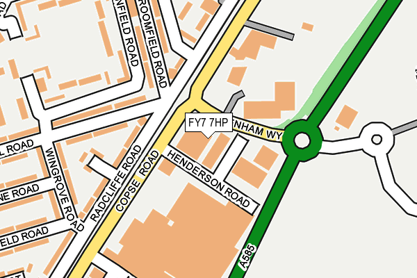 FY7 7HP map - OS OpenMap – Local (Ordnance Survey)