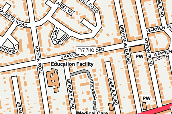 FY7 7HQ map - OS OpenMap – Local (Ordnance Survey)
