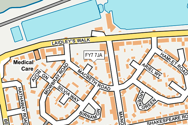 FY7 7JA map - OS OpenMap – Local (Ordnance Survey)