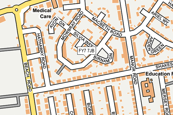 FY7 7JB map - OS OpenMap – Local (Ordnance Survey)